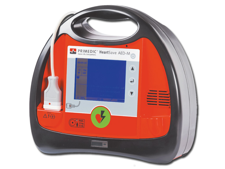 016Heartsave AED-M defibrilators ar monitoru - Ar uzlādējamu akumulatoru