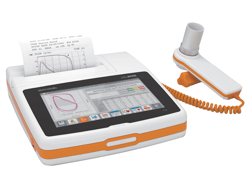 Spirolab Colour spirometrs ar 7 collu skārienekrānu, printeri un software