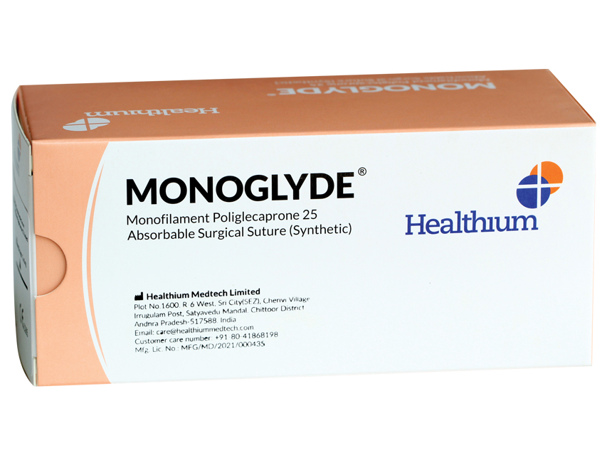 Monocryl/absorbējamas, Ķirurģiskais diegs/monocryl/absorbējamas 2/0 aplis ,1/2 adata 30mm-70cm/caurspīdīgs N12