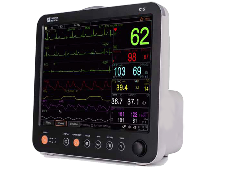 Pacientu monitorings, Gima k15 daudzparametru monitors skārkrienā