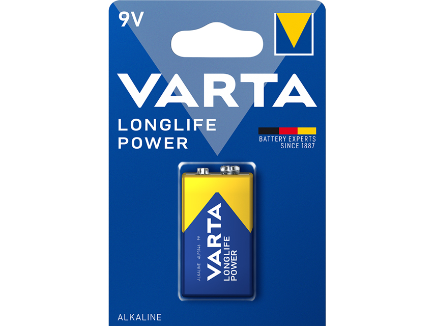 VARTA ALKALINE BATTERIES - 9V