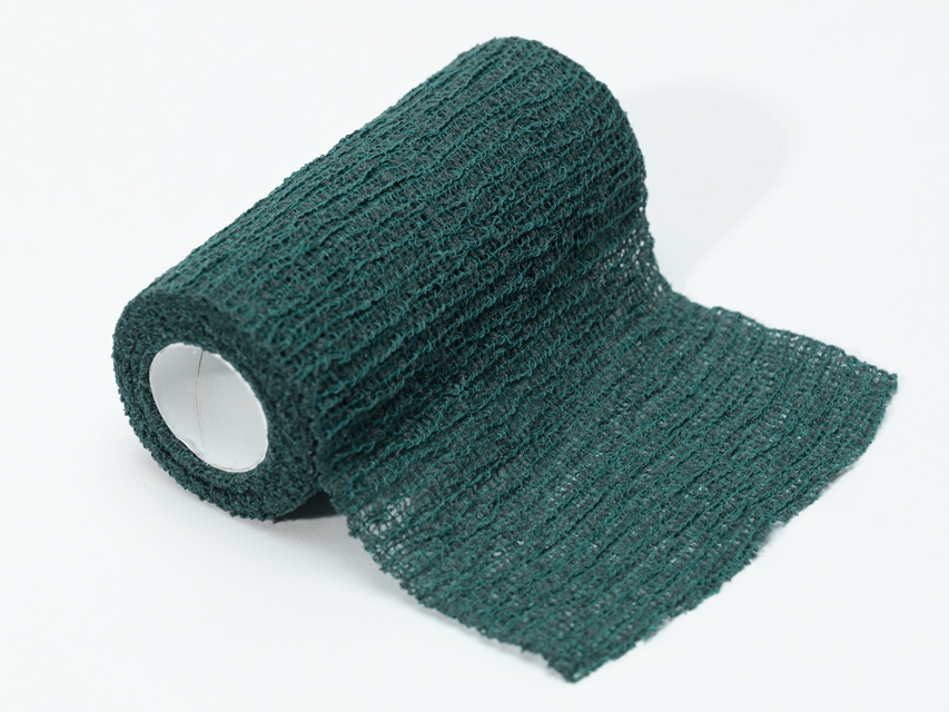 COHESIVE COLOUR BANDAGE 4 m x 8 cm - green