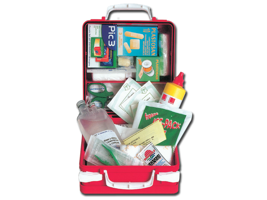 First aid bags, cases and cabinets, MEDIUM KIT - plastic case