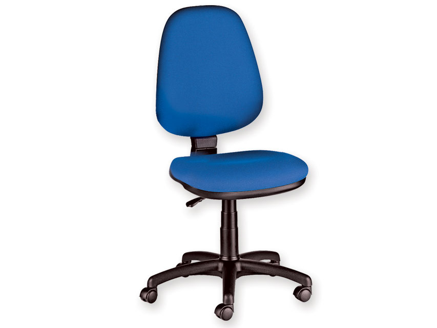 Chairs and stools, CUNEO CHAIR without armrest - fabric- blue