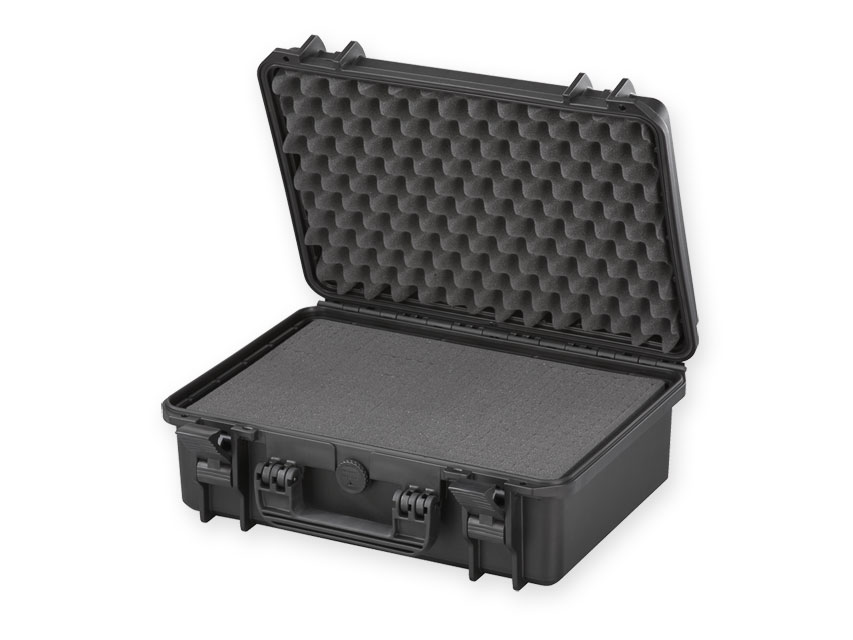 Rigid cases - plastic, aluminium, GIMA CASE 430 with internal foam - black