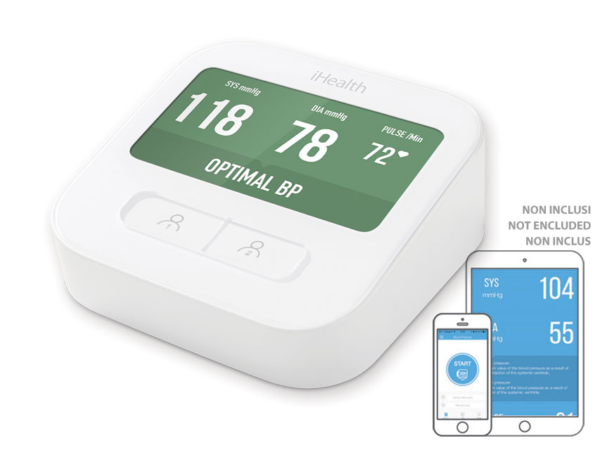 IHEALTH CLEAR SMART ARM BLOOD PRESSURE MONITOR - WI-FI