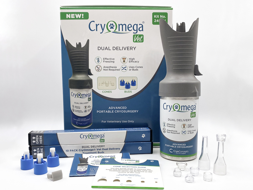 Vet Electrosurgery units, CRYOMEGA VET DUAL DELIVERY CRYOSURGICAL KIT