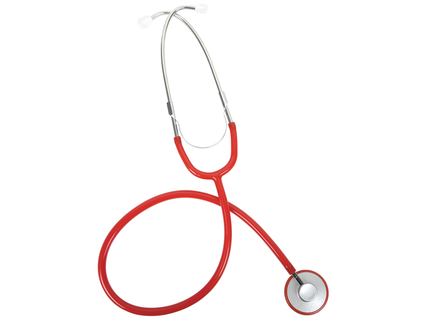 Single-head adult stethoscopes, YTON NURSE STETHOSCOPE - Y red