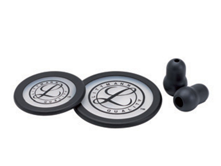 LITTMANN KIT 40016: 2 DIAPHRAGMS and RIM and EARTIPS for Classic III, Cardiology IV - black - blister