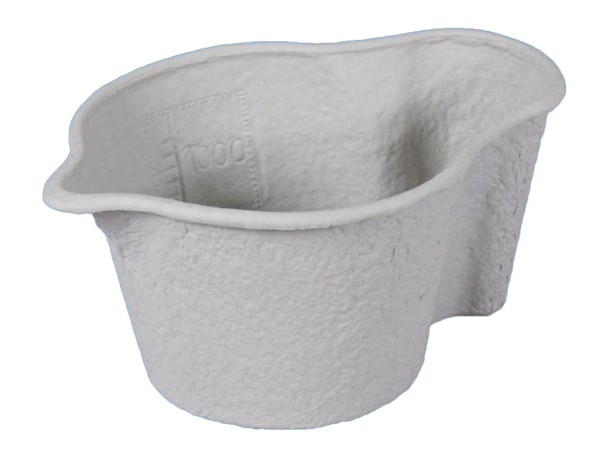 Plastic and cardboard holloware, RECYCLED CELLULOSE PAPER JUG 1.5 l - disposable