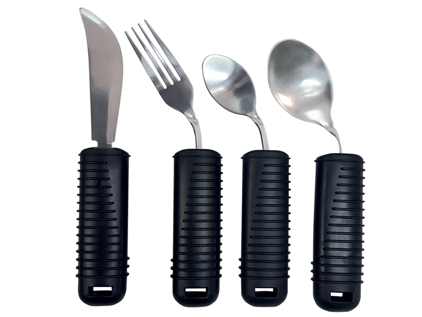 BENDABLE CUTLERY SET (fork, knife, small and large spoon)