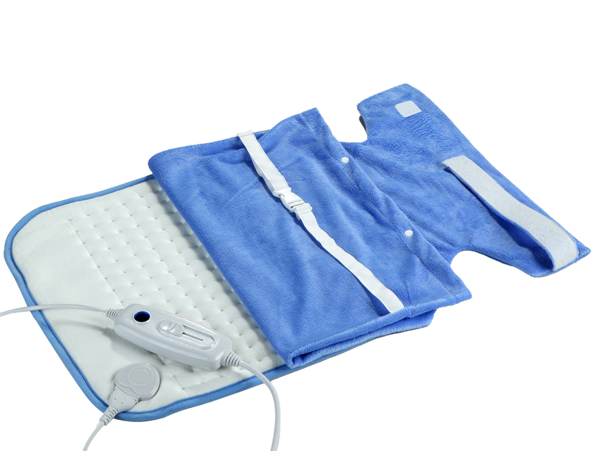 Aids for elder and disabled people, HEATING PAD WITH COVER - grey/ceil blue