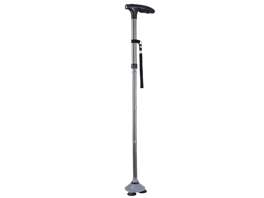 Kruķi un spieķi, TRUSTY CANE with LED lights - silver