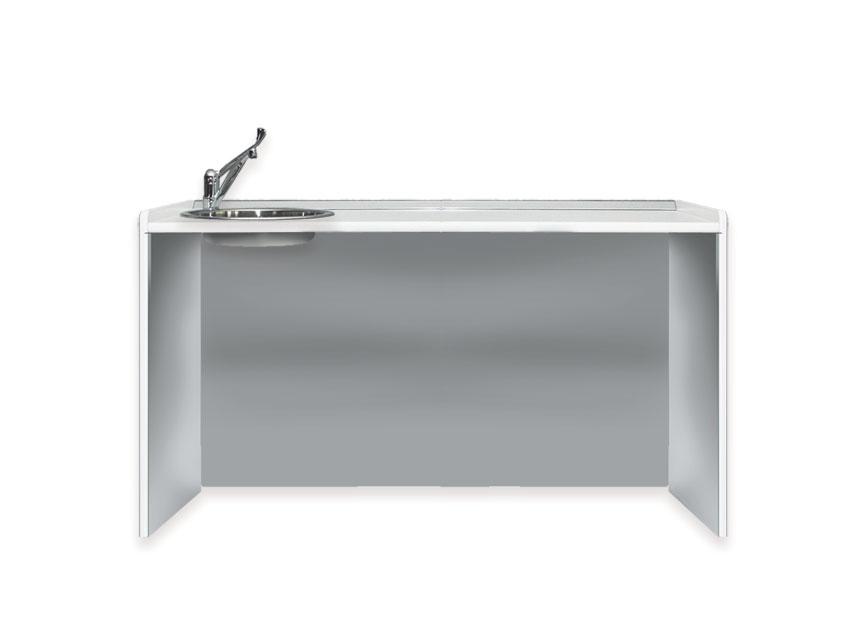 Worktops and drawers, WORKTOP 156 cm - left washbasin