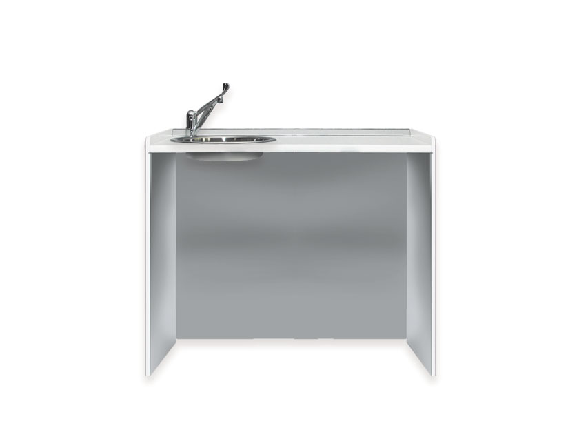 Worktops and drawers, WORKTOP 106 cm - left washbasin