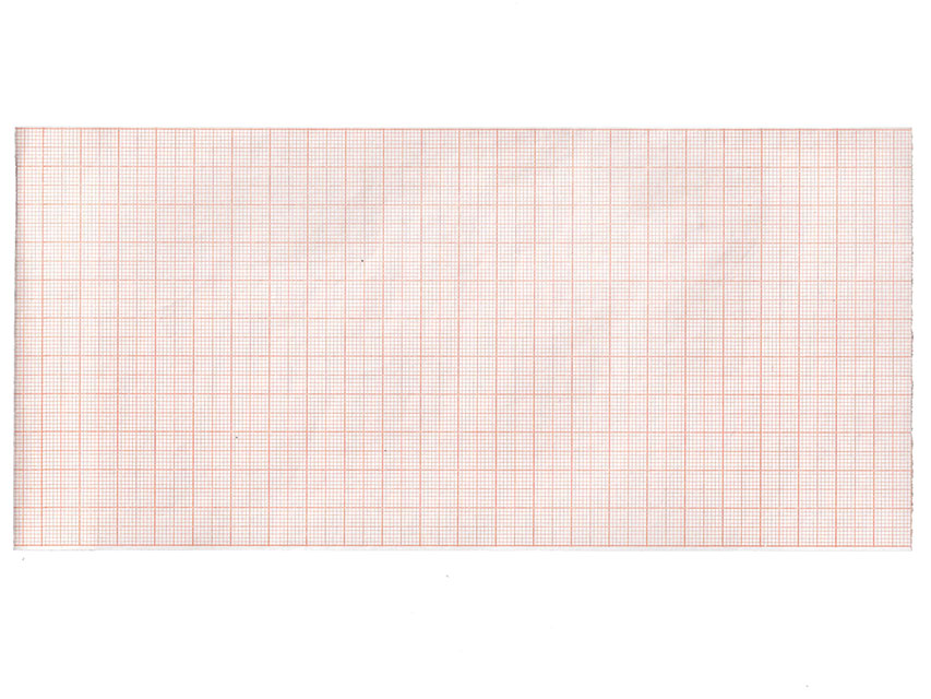 ECG thermal paper 112x23 mm x m roll - orange grid