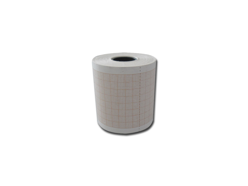 ECG thermal paper 50x25 mm x m roll - orange grid