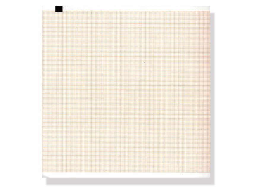 Thermic paper for ECG, ECG thermal paper 210x300mm x200s pack - orange grid