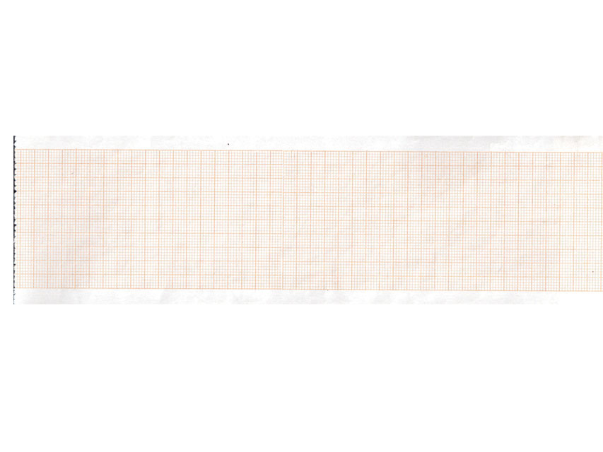 ECG thermal paper 63x30 mm x m roll - orange grid