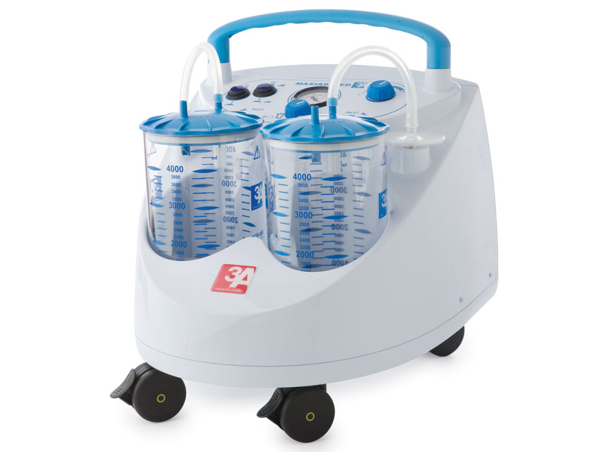 Maxi aspirācijas sūknis 90 l 2x2 l jar - 230v, maxi aspeed ķirurģiskais aspirators 90 l 2x4 l jar - 230v1