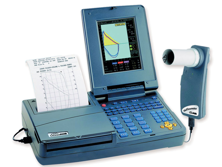 025Spirolab iii diagnostic krāsu spirometrs ar printeri un programmatūru