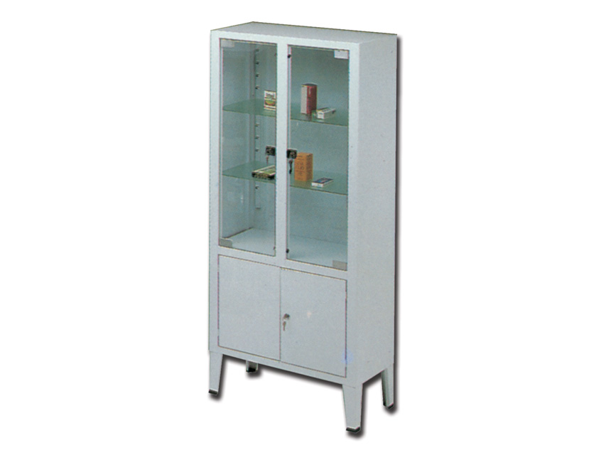 0166 CABINET - 4 doors - tempered glass