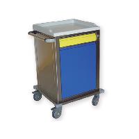 Modular TROLLEY stainless steel with 1 drawer plus 1 shelf