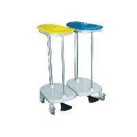 Bag HOLDER TROLLEY foot operated - 2 bags