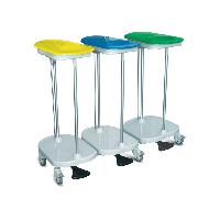 Bag HOLDER TROLLEY foot operated - 3 bags