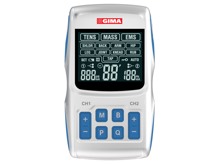 Elektroterapija Iekārtas, GIMA-THER TENS/EMS - 2 channels - 36 programmes