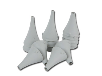 Vienreizlietojami ausu spoguļi priekš Riester, 2.5mm diametrā, pelēki, Riester mini ausu spoguļi - 2.5 mm. pelēki. N250