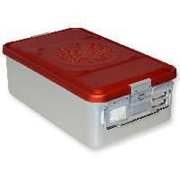 CONTAINER WITH FILTER medium h 150 mm - red