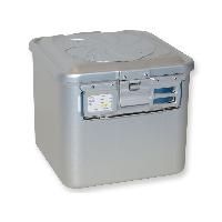 Konteiners ar vārstu – mazs, h 260 mm – pelēks
