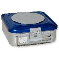 CONTAINER WITH VALVE small - blue - perforated