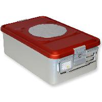 CONTAINER WITH VALVE medium h 150 mm - red