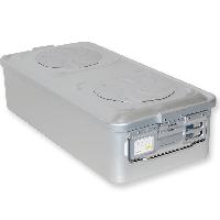 CONTAINER WITH VALVE large h 150 mm - grey