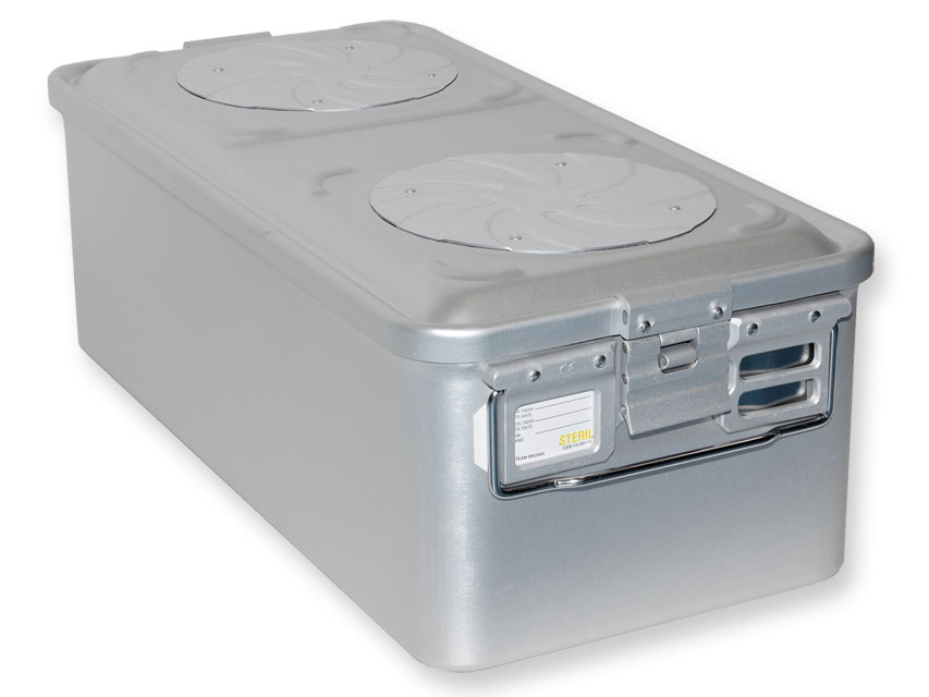 CONTAINER WITH VALVE large - grey, CONTAINER WITH VALVE large h 200 mm - grey