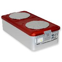 CONTAINER WITH VALVE large h 150 mm - red