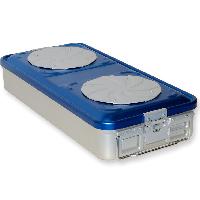 CONTAINER WITH VALVE large - blue - perforated (