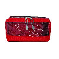 E3 taisnstūra soma,ar lodziņu un rokturi,sarkana