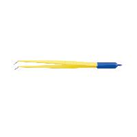 DISPOSABLE STRAIGHT FORCEPS 15 cm with 3 m cable - angled tip 1.0 mm