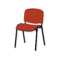 ISO VISITOR CHAIR - fabric - red