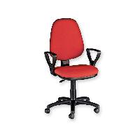 CUNEO CHAIR with armrest - fabric - red