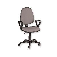 CUNEO CHAIR with armrest - fabric - grey