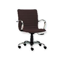 ELITE LOW-BACKED CHAIR - leatherette - black