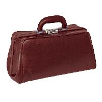 FLORIDA LEATHER BAG - burgundy