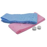 SINGLE PATIENT FOETAL TRANSDUCER BELTS 6x120 cm - pink-light blue