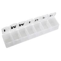 WEEKLY PILL BOX - white - blister - French/Spanish/Rumenian