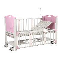 CHILDREN BED - 2 cranks - pink