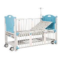 CHILDREN BED - 2 cranks - light blue